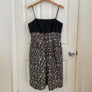 Sara Campbell | Black and Cream Floral Dress Size 10